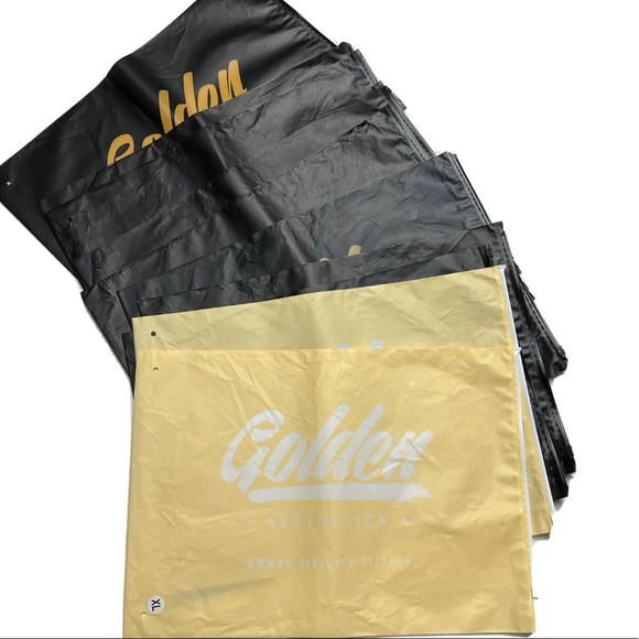 Golden Aesthetics | LOT 10 Storage Poly Zip Bags - Picture 1 of 4